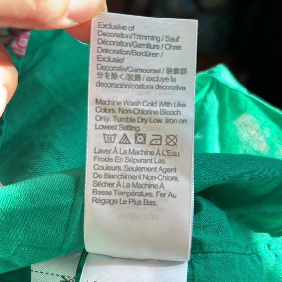 NWOT Reimagined by J Crew J Crew Factory smocked green & pink floral midi dress - Picture 13 of 16